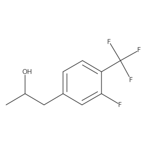 (2R)-1-[3-fluoro-4-(trifluoromethyl)phenyl]propan-2-ol Structure