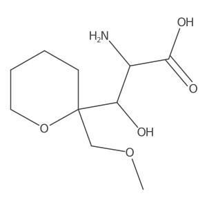 2-Amino-3-hydroxy-3-[2-(methoxymethyl)oxan-2-yl]propanoic acid Structure