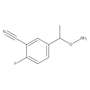5-[1-(Aminooxy)ethyl]-2-fluorobenzonitrile结构式