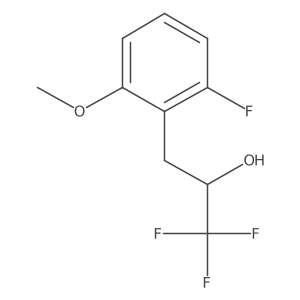 1,1,1-Trifluoro-3-(2-fluoro-6-methoxyphenyl)propan-2-ol结构式