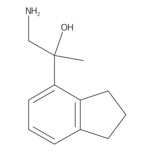 1-amino-2-(2,3-dihydro-1H-inden-4-yl)propan-2-ol Structure