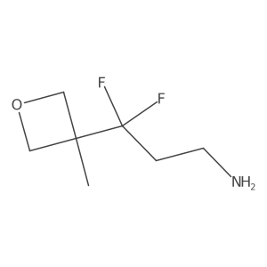 3,3-Difluoro-3-(3-methyloxetan-3-yl)propan-1-amine结构式