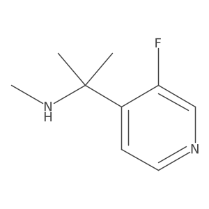 [2-(3-Fluoropyridin-4-yl)propan-2-yl](methyl)amine结构式