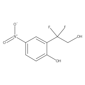 2-(1,1-Difluoro-2-hydroxyethyl)-4-nitrophenol Structure