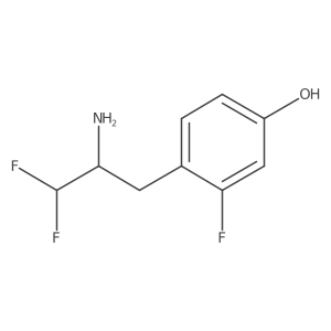 4-(2-Amino-3,3-difluoropropyl)-3-fluorophenol结构式