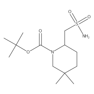 Tert-butyl 5,5-dimethyl-2-(sulfamoylmethyl)piperidine-1-carboxylate Structure