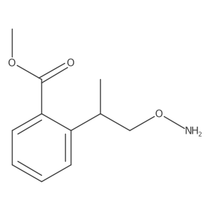 Methyl 2-[1-(aminooxy)propan-2-yl]benzoate结构式