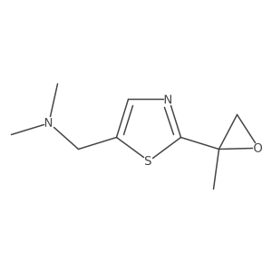 Dimethyl({[2-(2-methyloxiran-2-yl)-1,3-thiazol-5-yl]methyl})amine结构式