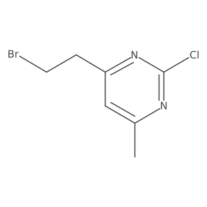 4-(2-Bromoethyl)-2-chloro-6-methylpyrimidine Structure