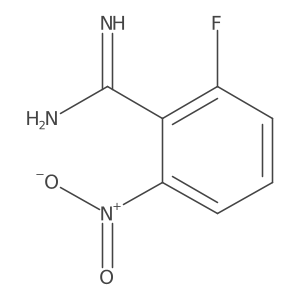 2-Fluoro-6-nitrobenzene-1-carboximidamide Structure