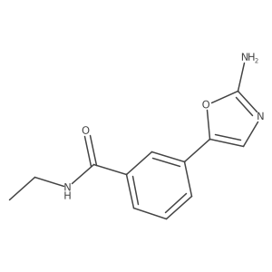3-(2-amino-1,3-oxazol-5-yl)-N-ethylbenzamide Structure