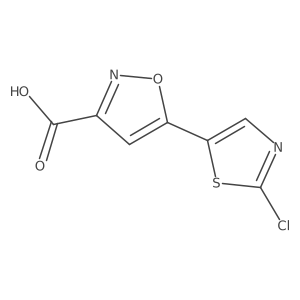 5-(2-Chloro-1,3-thiazol-5-yl)-1,2-oxazole-3-carboxylic acid Structure