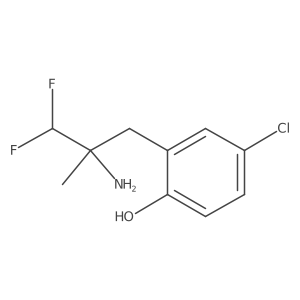 2-(2-Amino-3,3-difluoro-2-methylpropyl)-4-chlorophenol Structure