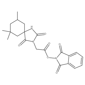 1,3-dioxo-2,3-dihydro-1H-isoindol-2-yl 2-{7,7,9-trimethyl-2,4-dioxo-1,3-diazaspiro[4.5]decan-3-yl}acetate Structure
