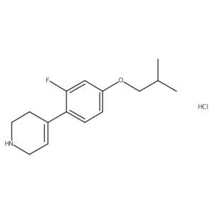 4-(2-Fluoro-4-isobutoxyphenyl)-1,2,3,6-tetrahydropyridine hydrochloride结构式