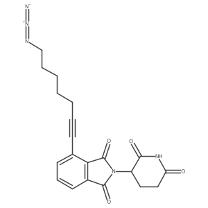 4-(7-Azidohept-1-ynyl)-2-(2,6-dioxo-3-piperidyl)isoindoline-1,3-dione Structure