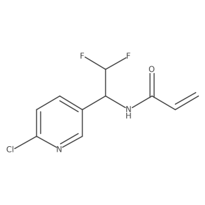 N-[1-(6-Chloropyridin-3-yl)-2,2-difluoroethyl]prop-2-enamide结构式