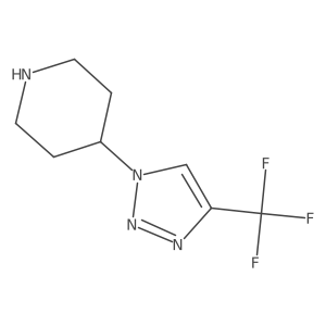 4-[4-(Trifluoromethyl)triazol-1-yl]piperidine Structure