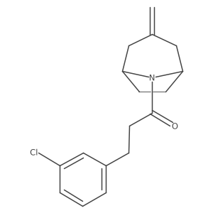 3-(3-Chlorophenyl)-1-{3-methylidene-8-azabicyclo[3.2.1]octan-8-yl}propan-1-one Structure