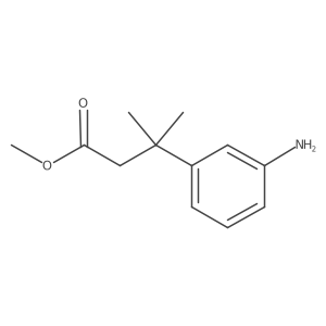 Methyl 3-(3-aminophenyl)-3-methylbutanoate Structure