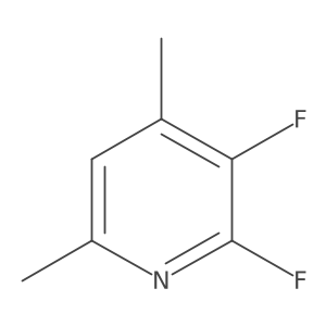 2,3-Difluoro-4,6-dimethylpyridine结构式