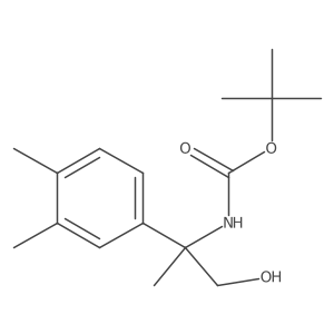 tert-butyl N-[2-(3,4-dimethylphenyl)-1-hydroxypropan-2-yl]carbamate Structure