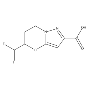 5-(difluoromethyl)-6,7-dihydro-5H-pyrazolo[5,1-b][1,3]oxazine-2-carboxylic acid Structure