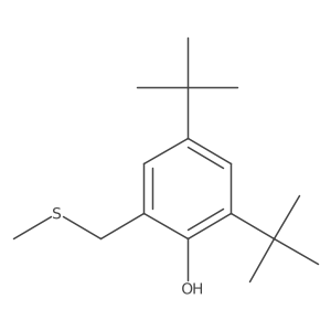 2,4-Bis(1,1-dimethylethyl)-6-[(methylthio)methyl]phenol结构式