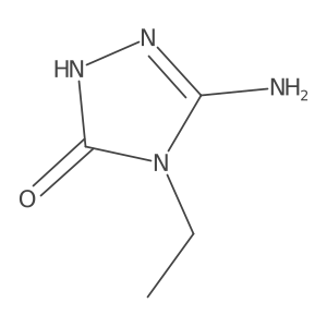 3-Amino-4-ethyl-1H-1,2,4-triazol-5-one Structure