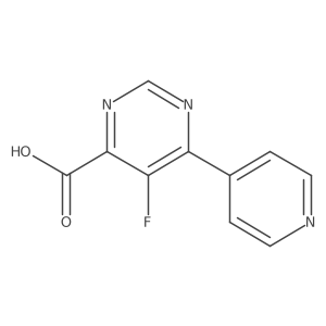 5-Fluoro-6-(pyridin-4-yl)pyrimidine-4-carboxylic acid Structure