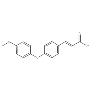 (E)-3-(4-(4-Methoxyphenoxy)phenyl)acrylic acid Structure
