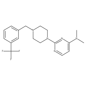 N,N-dimethyl-2-(4-{[3-(trifluoromethyl)phenyl]methyl}piperazin-1-yl)pyrimidin-4-amine Structure