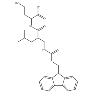 (2S)-2-{2-[({[(9H-fluoren-9-yl)methoxy]carbonyl}amino)methyl]-4-methylpentanamido}-4-hydroxybutanoic acid结构式