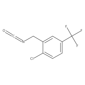 1-Chloro-2-(isocyanatomethyl)-4-(trifluoromethyl)benzene结构式