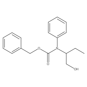 benzyl N-(1-hydroxybutan-2-yl)-N-phenylcarbamate结构式
