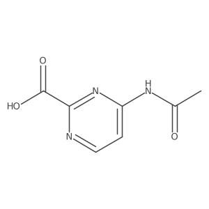 4-Acetamidopyrimidine-2-carboxylic acid结构式