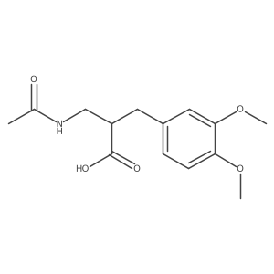2-[(3,4-Dimethoxyphenyl)methyl]-3-acetamidopropanoic acid Structure