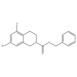 Benzyl 7-bromo-5-chloro-1,2,3,4-tetrahydroisoquinoline-2-carboxylate Structure