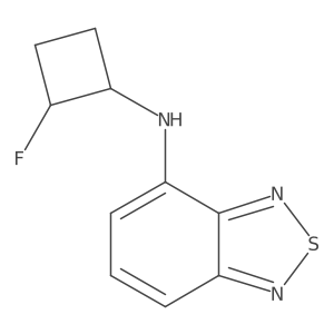 N-(2-Fluorocyclobutyl)benzo[c][1,2,5]thiadiazol-4-amine Structure