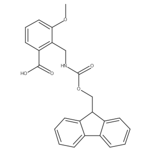 2-[({[(9H-fluoren-9-yl)methoxy]carbonyl}amino)methyl]-3-methoxybenzoic acid Structure