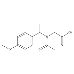 2-{N-[1-(4-methoxyphenyl)ethyl]acetamido}acetic acid结构式