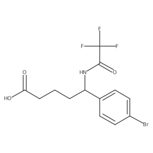 5-(4-Bromophenyl)-5-(2,2,2-trifluoroacetamido)pentanoic acid Structure
