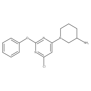 1-(6-Chloro-2-phenoxypyrimidin-4-yl)piperidin-3-amine结构式