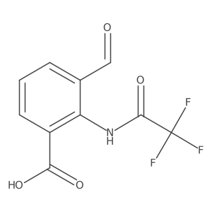 3-Formyl-2-(2,2,2-trifluoroacetamido)benzoic acid结构式