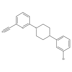 6-[4-(3-Bromophenyl)piperazin-1-yl]pyridine-2-carbonitrile Structure