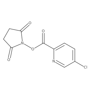 5-Chloro-pyridine-2-carboxylic acid 2,5-dioxo-pyrrolidin-1-yl ester结构式