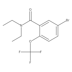 5-Bromo-N,N-diethyl-2-(trifluoromethoxy)benzamide结构式
