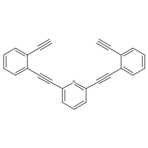 2,6-Bis[2-(2-ethynylphenyl)ethynyl]pyridine Structure