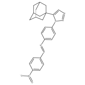 1H-1,2,3-Triazole, 1-[4-[2-(4-nitrophenyl)diazenyl]phenyl]-5-tricyclo[3.3.1.13,7]dec-1-yl- Structure