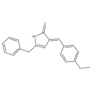 3,5-Dihydro-5-[(4-methoxyphenyl)methylene]-2-(phenylmethyl)-4H-imidazol-4-one结构式